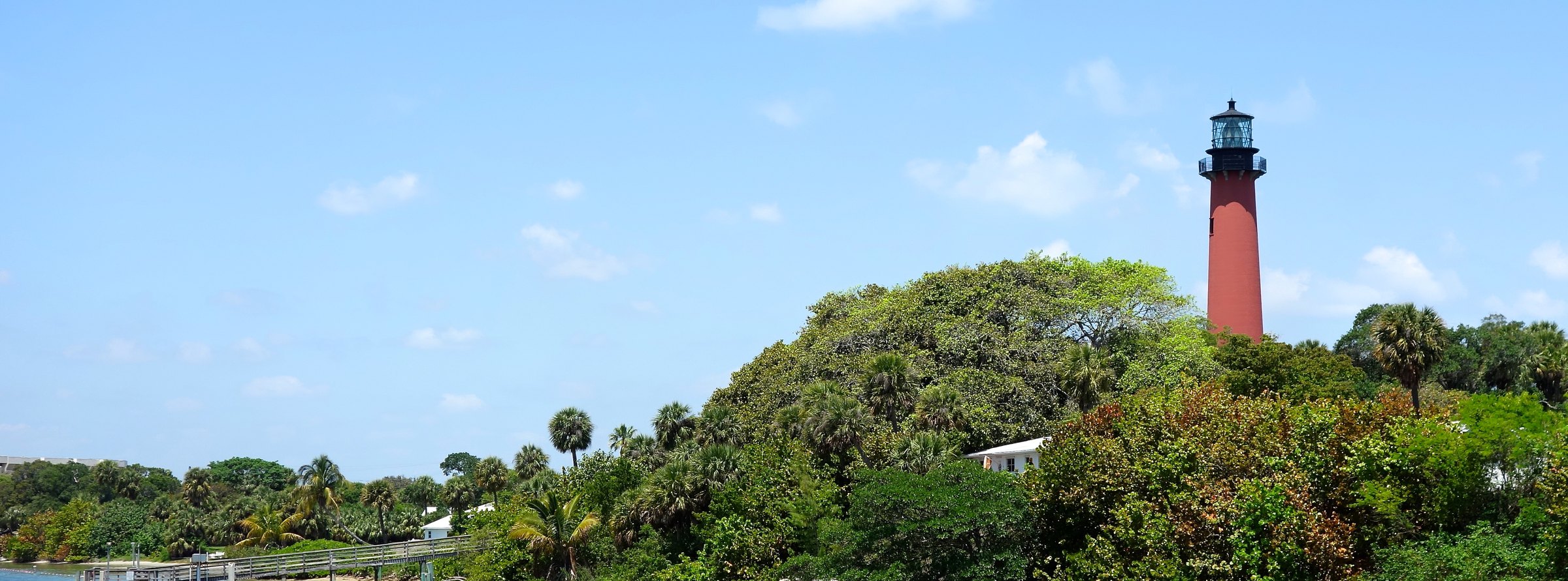 Jupiter Inlet Lighthouse on the Loxahatchee River waterfront, Jupiter, Florida