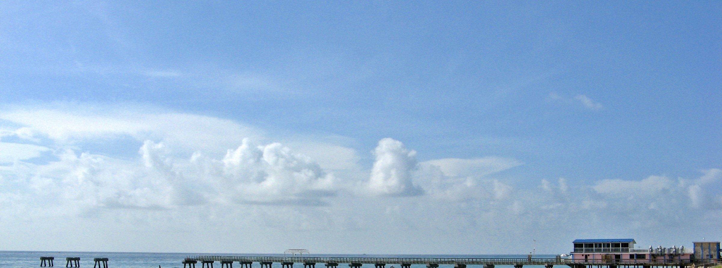 Lake Worth Beach Pier extending into the Atlantic Ocean